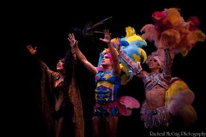 Tony Sheldon (Bernadette), Will Swenson (Tick/Mitzi) and Nick Adams (Adam/Felicia) @ BroadwayWorld Tony Sheldon (Bernadette), Will Swenson (Tick/Mitzi) and Nick Adams (Adam/Felicia) Photo